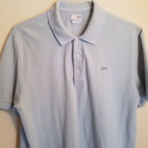 Lacoste Light Blue Collared Polo Shirt